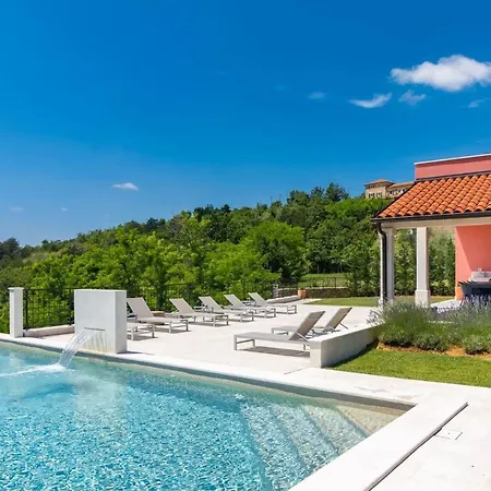 Luxury Rainis Hill Top With Pool In Groznjan Вилла Oprtalj